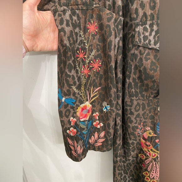 Johnny Was Shuri Cargo Pant Leopard Print Brown Size Medium - Picture 7 of 13